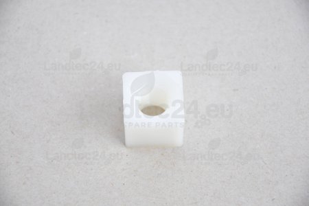 Plastic square connector with a hole