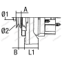 Alternator 14V-200A suitable for Fendt, Deutz Fahr