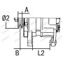 Alternator 14V-70A suitable for JCB, Deutz Fahr, Massey