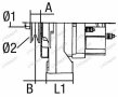 Sketch, dimensions for dynamo