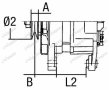 Sketch, dimensions for dynamo